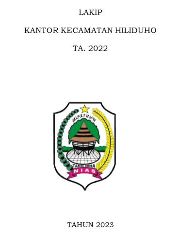 LAKIP Kecamatan HILIDUHO Tahun 2022